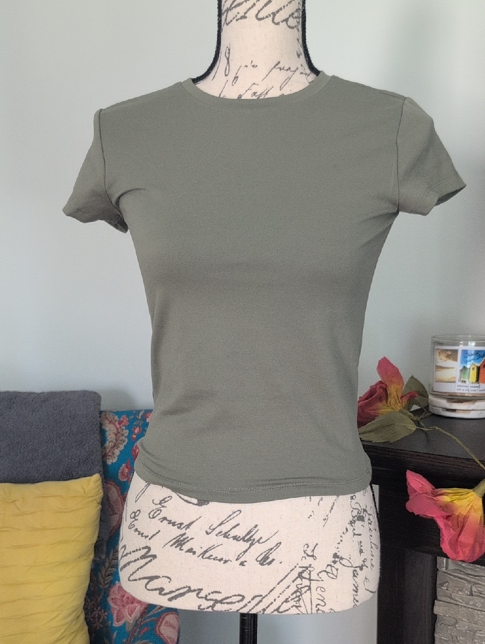 wild fable Olive Green Short Sleeve Crewneck Tee
